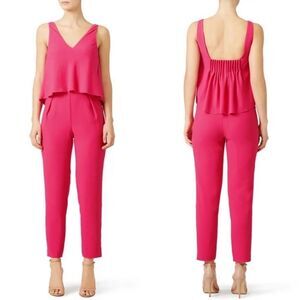 Trina Turk fuchsia colour jumpsuit, size 4